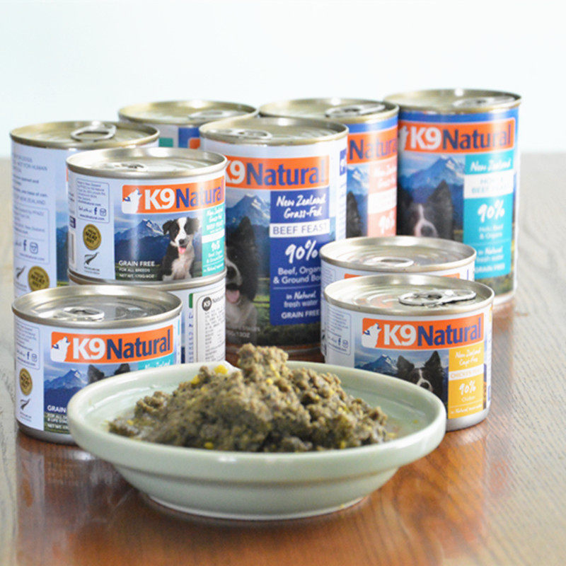 NaturalNew Zealand k9 pooch canned dog food chai dog natural snacks beef mutton sheep belly wet grain 6 cans