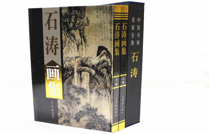 商城正版 中国现代名家画集 石涛画集 彩图铜版纸精装16开2卷 原价380元 折扣中