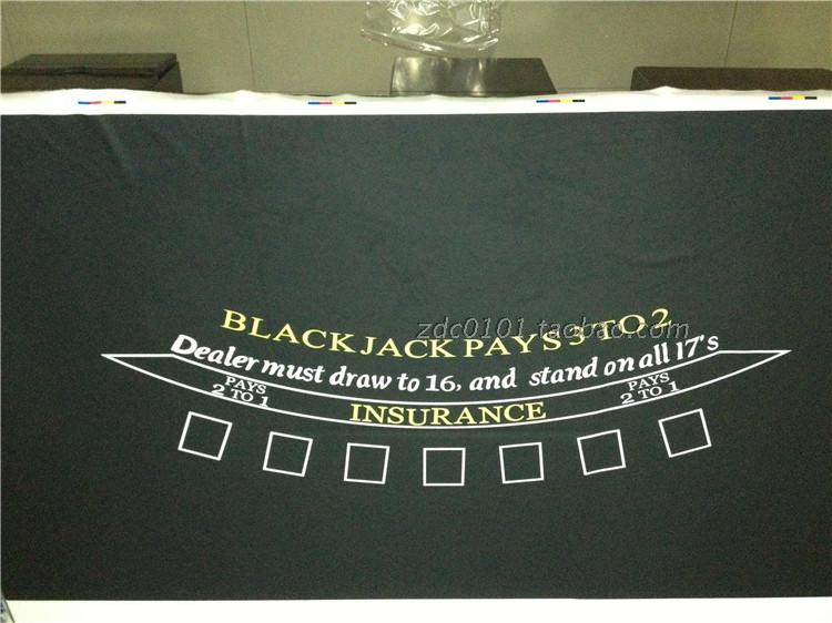 Waterproof flame retardant pilling blackjack playing card special edition tablecloth high-grade three-proof cloth can be formulated