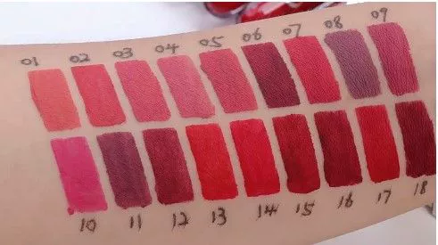 Матовый водостойкий блеск для губ, помада, 18 цветов, долговременный эффект