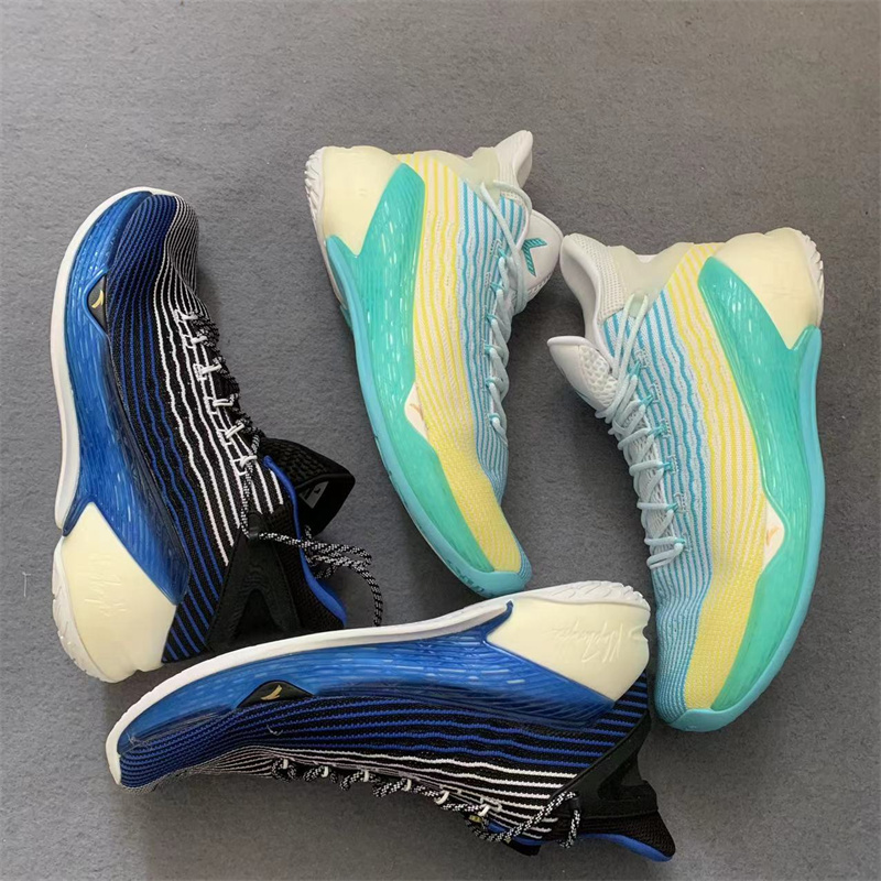 Anta Men's Spring and Autumn High-Top Basketball Shoes, Breathable and Shock-Absorbing, Large Size 46, 47, Klay Thompson Kt4