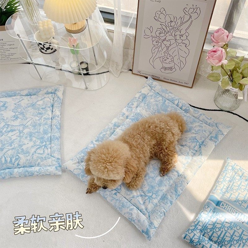 Dog Mat Pet Cat Dog Sleeping Mat Rabbit Cage Mat Machine Washable Four Seasons Universal Small and Medium-sized Kennel Mat Floor Mat