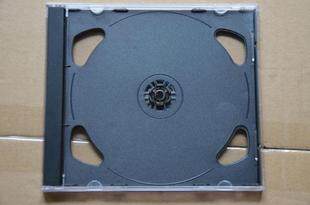 06 Black chassis box square CD box DVD box Black floor transparent disc package double disk