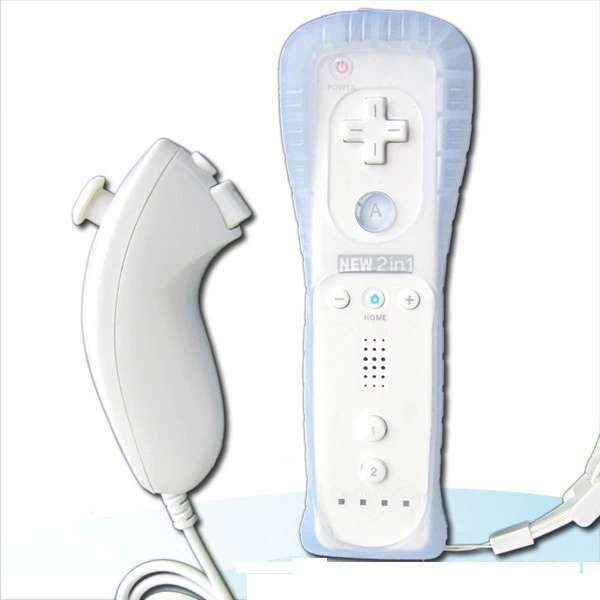 Tay cầm Wii 2in1 bên trái và bên phải Tay cầm phụ kiện Wii xử lý bên phải Bộ tăng tốc somatosensory tích hợp Trình mô phỏng WII - WII / WIIU kết hợp super wii