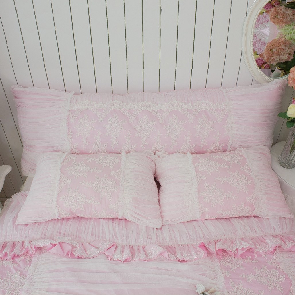 Select Full Cotton Bed Bedroom Office Sofa Girl Hearts Cute Waist Pillow Cushions With Pillow Cover Bedside Cushions