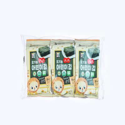 进口有机无添加海苔辅食零食即食紫