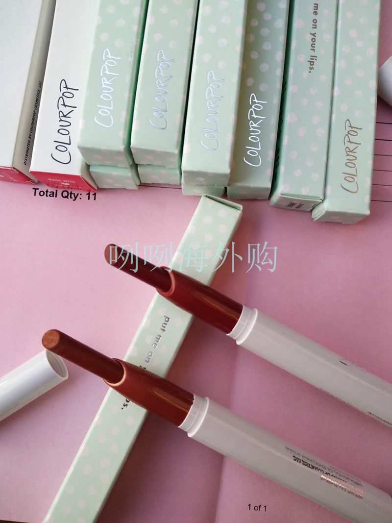 Spot COLOURPOP Kara bubble Mờ son môi bút chì ziggie goldie fly fi - Son môi son black rouge ver 1