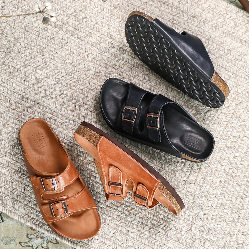 【Washable Horse Leather Upper and Insole!】Zhuoya 2026 Summer New Versatile Slip-On Slippers for Women, Soft Shoes 【Washable Horse Leather Upper and Insole!】Zhuoya 2026 Summer New Versatile Slip-On Slippers for Women, Soft Shoes