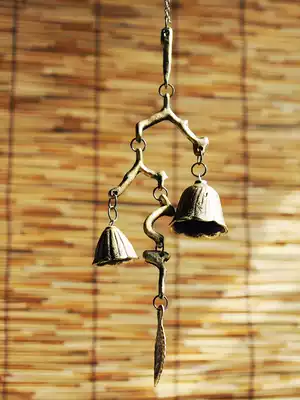 Branches hanging wind chimes Bell iron art southern cast iron ornaments ornaments antique copper decorations home
