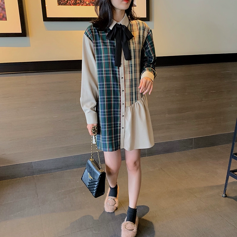 Phiên bản mới của áo sơ mi kẻ sọc Hàn Quốc cho mùa thu năm 2021 là đường khâu lỏng lẻo, tính thời trang mỏng, cộng với trang phục nữ cỡ lớn - Sản phẩm HOT