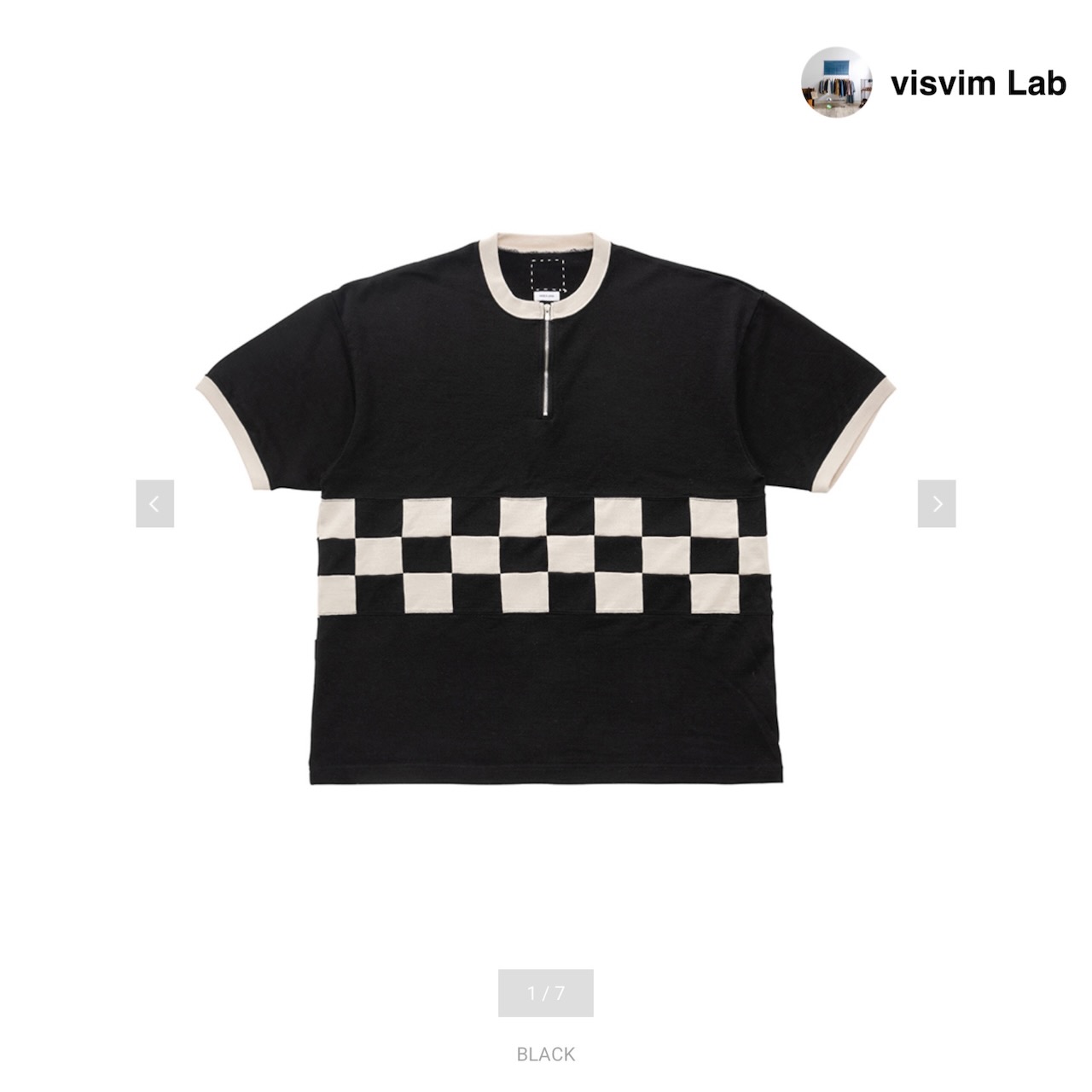 订购』visvim MERCKX CB ZIP P.O. S/S (SUPERFINE) 25SS T恤