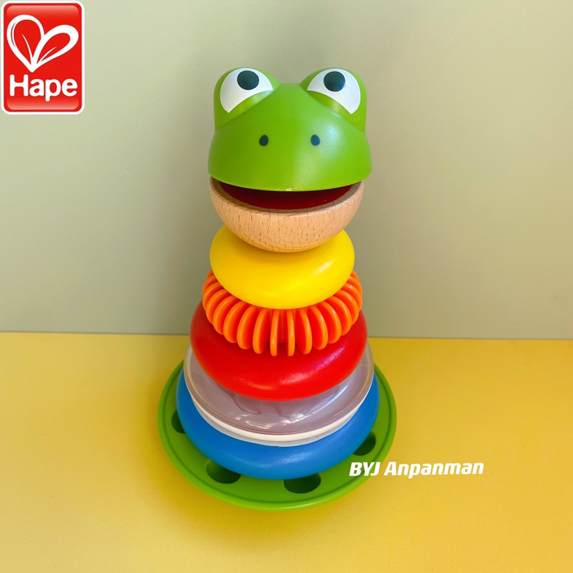 Hape original baby stacking music ring ring building blocks tumbler stacking tower early education educational wooden toys 1-2 years old