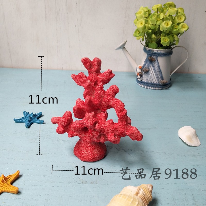 Mô phỏng nhựa san hô hồ cá thủy tinh trang trí sàn bể cảnh quan tủ rượu nhà hải sản trang trí cửa hàng trang trí nhà