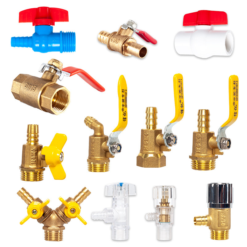 Truck shower Shower Accessories Switch Pure Copper Drip Outer Silk Ball Valve Brake Tank Cooling Thickened Water Drain Valve Car