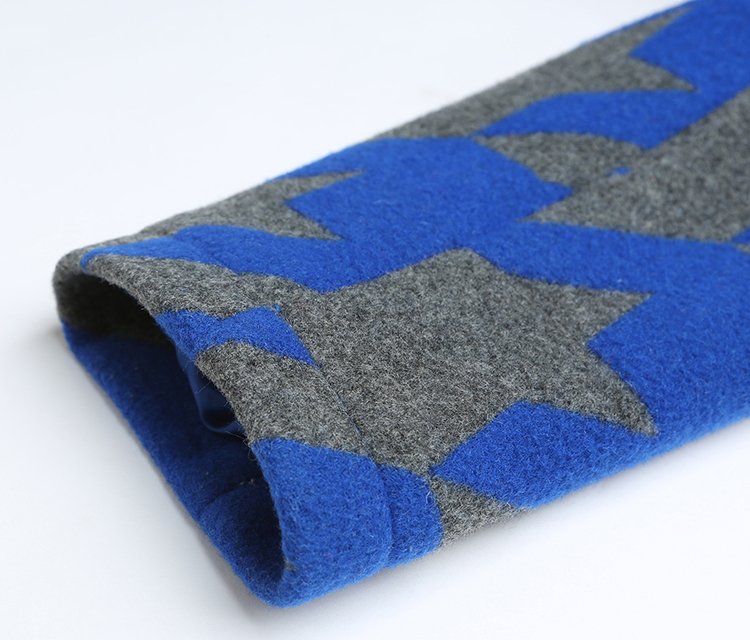 [Châu Âu] Lamette bán mùa đông mới chính hãng cắt nhãn thời trang retro houndstooth ve áo dài áo len áo khoác nữ dáng dài