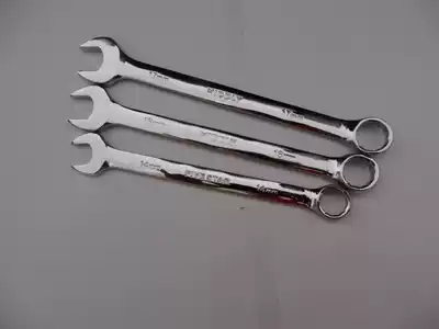 Fine American dual-purpose full polishing wrench Fine dual-purpose wrench chrome vanadium steel plum blossom open wrench