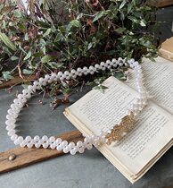  2019 autumn and winter new Japanese order French retro NC lolita sweet girl heart elastic beaded belt accessories