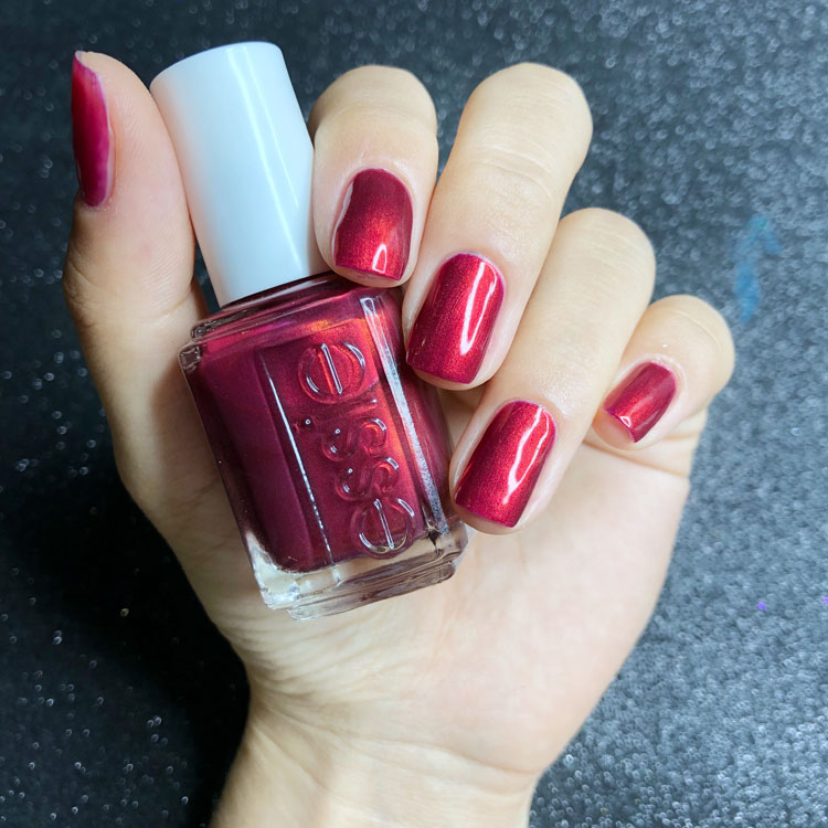 American ESSIE Athy nail polish quick dry lasting Christmas metal wine red 1116