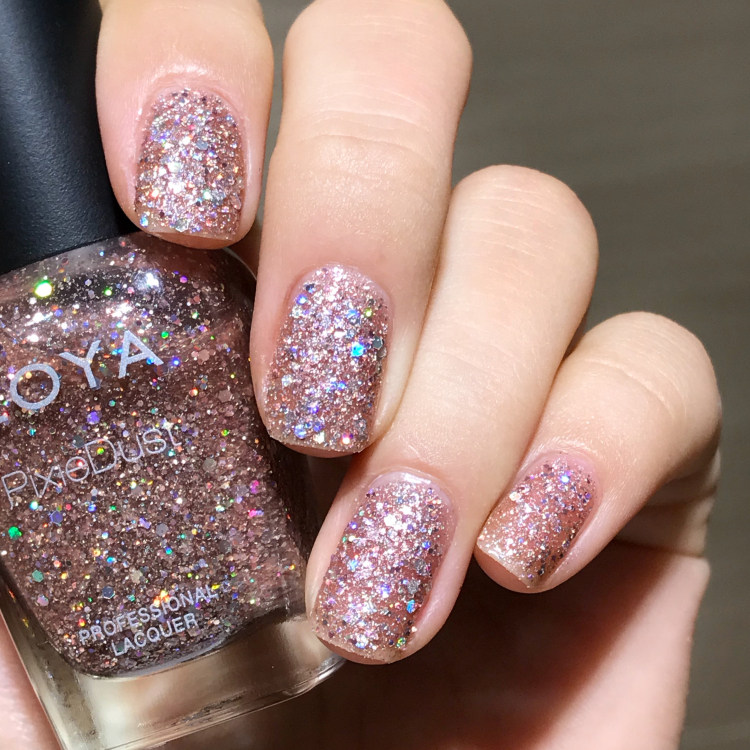 American ZOYA nail polish star frosted nail polish silver pink big sequins ZP719 fast dry and lasting free