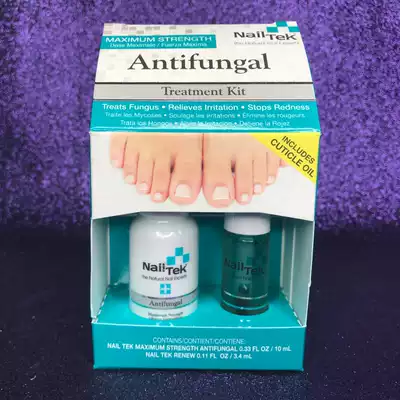 American Nail tek onychomycosis improves Nail discoloration cracking and killing fungus gray Nail set hands and feet