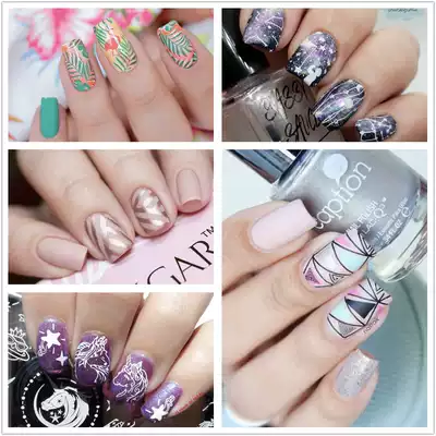 UR SUGAR nail printing board printing stencil tool steel plate painted nail round plate UR-L001-L021