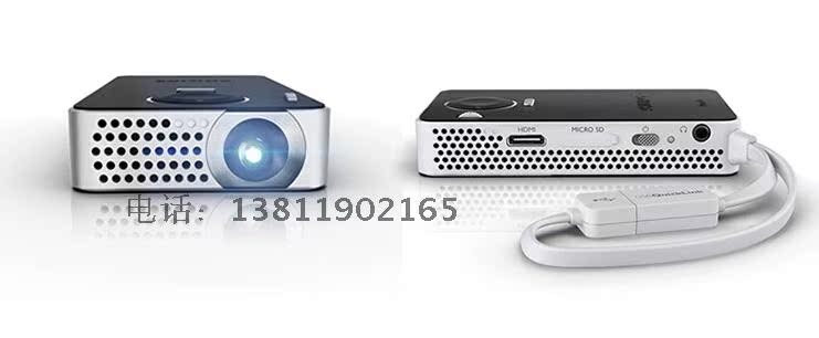 Philips PPX4350 micro máy chiếu led máy chiếu gia đình HD wifi điện thoại di động không dây với màn hình - Máy chiếu