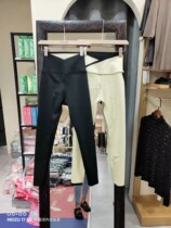 Shark pants cross waist waist body Barbie pants plus velvet lean leg lift autumn and winter warm pants women leggings 2167-1