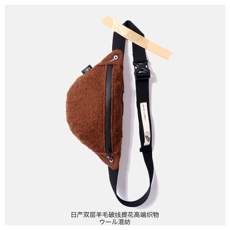 Brain Original Brush Bag Bag Bag Male Bag Japanese High-end Tip Fabric Bag Gothy Dark North Europe