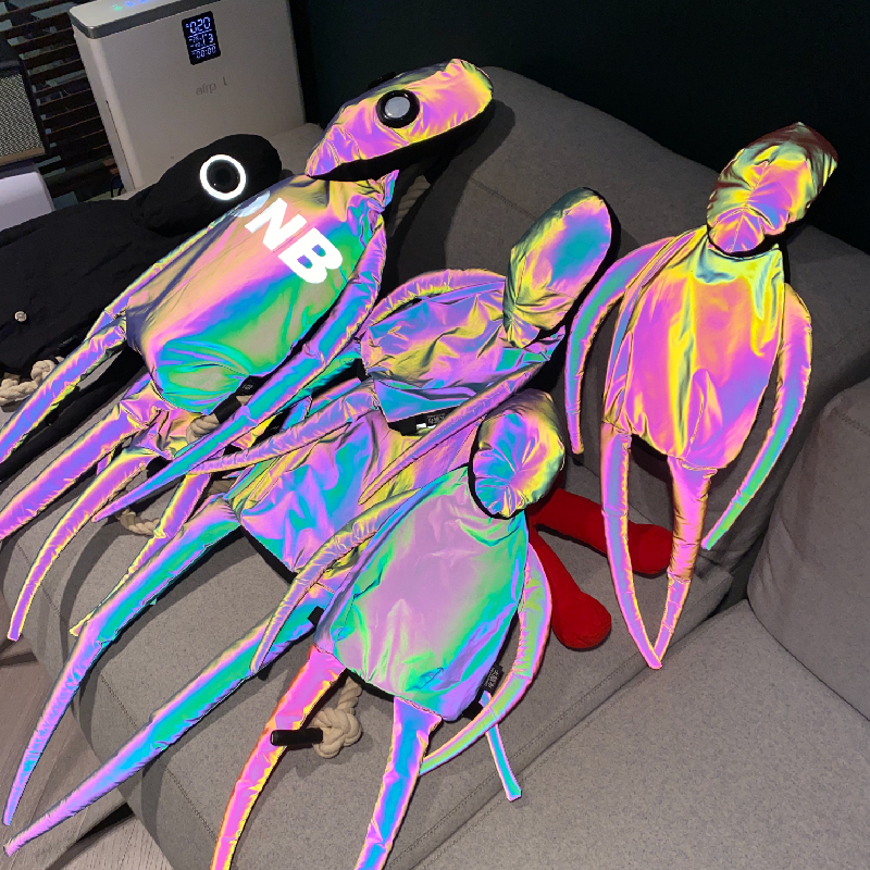 Halloween Gifts Meta Universe Double Shoulder Backpack 2022 New small crowddesign Laser School Bag Sebo Punk School Bag 