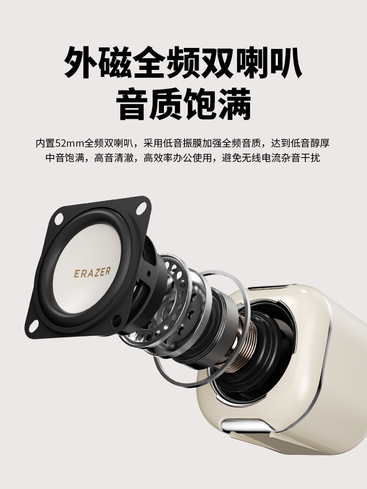 Lenovo Eco Brand Superpower Computer Speaker High Volume Desktop Home Audio Mini Subwoofer Small*