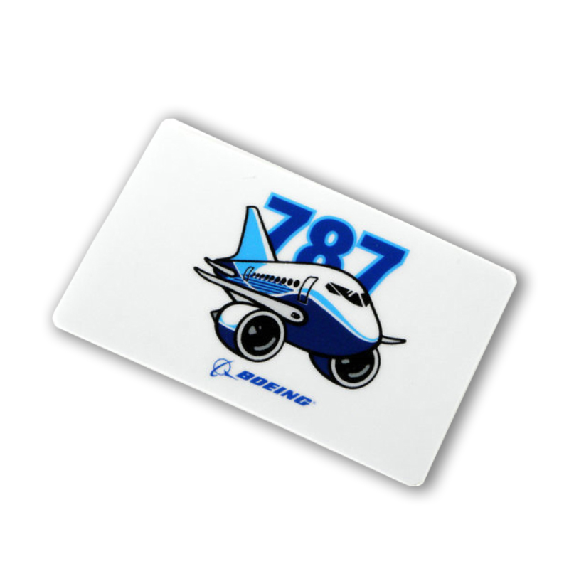 I Love Flight) US Boeing BOEING787 Cartoon Aircraft Card Sticker Documents Card Dining Card Sticker-Taobao