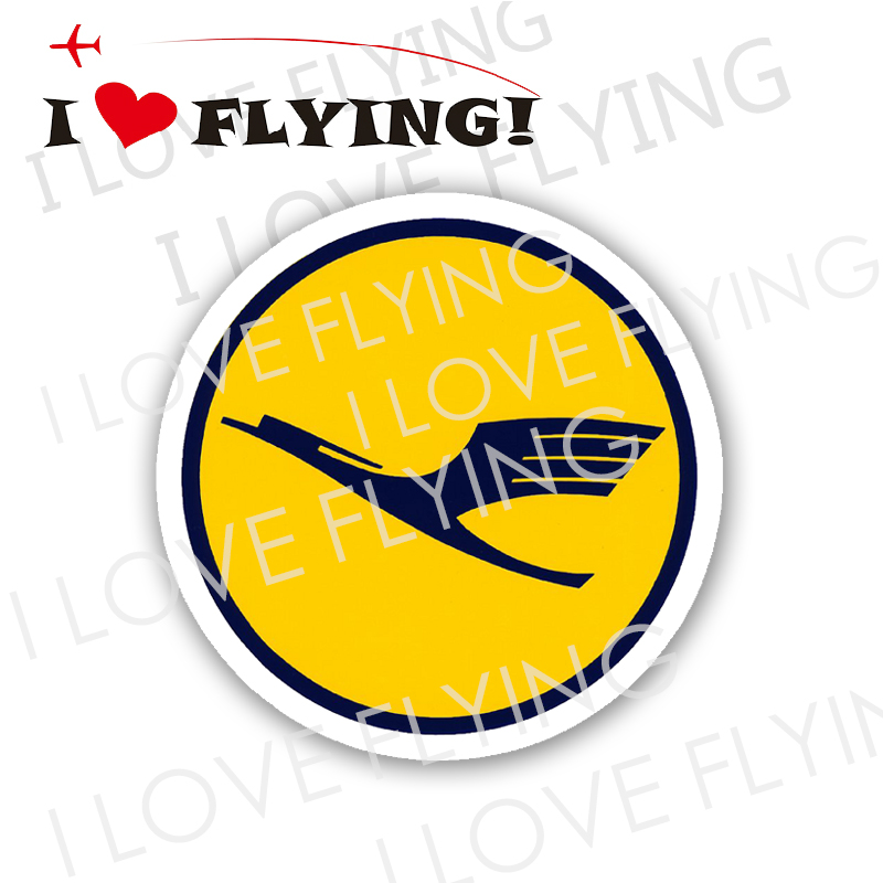 I love to fly ) Lufthansa LF Travel boarding CREW flight unit pull sticker sticker sticker sticker