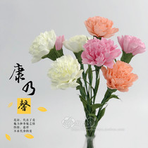 Wrinkle Paper Carnation carnations Flowers Art DIY Handmade Pleated Paper Art Suit Mother Teachers Festival Gift 25 Dot