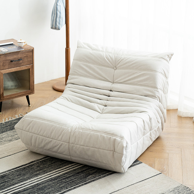 Gross Caterpillar Sloth Sofa Single Balcony Casual Chair Lounge Chair Tech Cloth Milk Oil Color Tatami Double Small Sofa