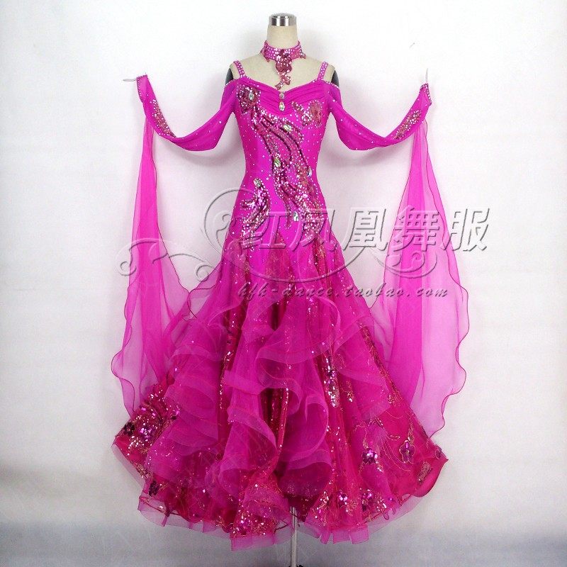 Red Phoenix Beautiful New Morden Dance Dress Morden Competition National Standard Dance Suit National for the BR168