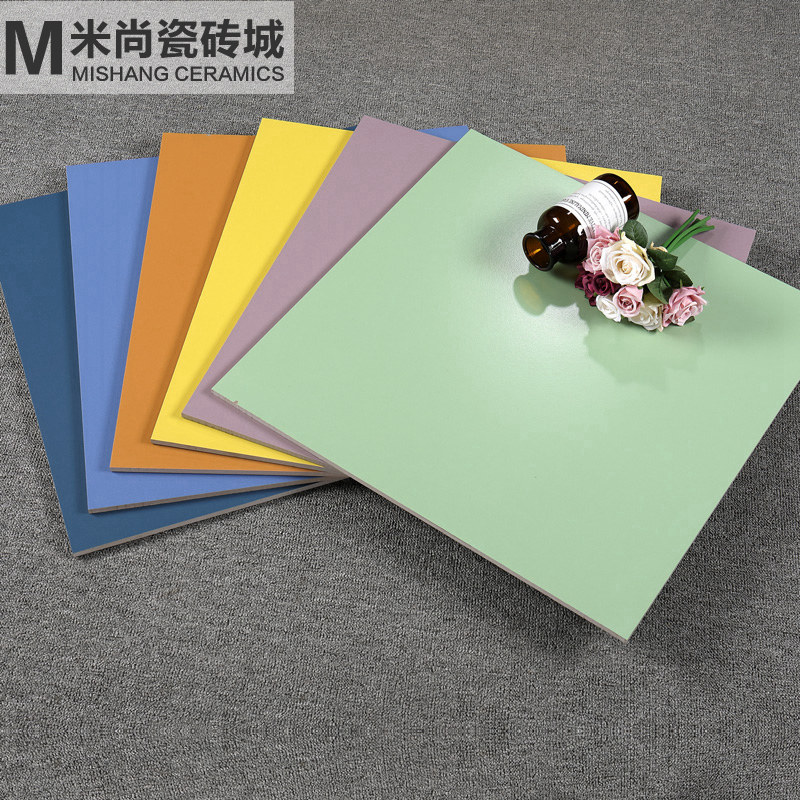 Color brick pure color coffee blue orange rice yellow powder purple grey matt 600X600 imitation ancient brick 800 tile floor tiles