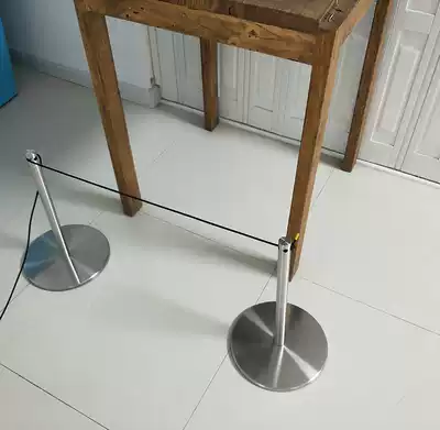 Dwarf fence museum gallery wearing rope column one meter line isolation cordon guard rail seat small protection