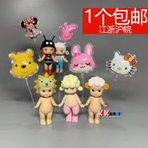 Bubble Matt accessories bjd doll inflatable balloon cake small plug-in decoration molly wire cartoon hand-held