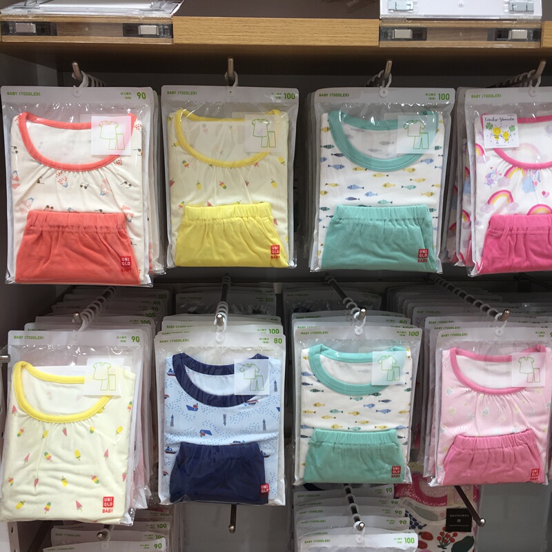 In Stock with Free Shipping Uniqlo Genuine Children's Pajamas Short-Sleeved Home Clothes Set Doraemon Summer Anti-Cold Wear