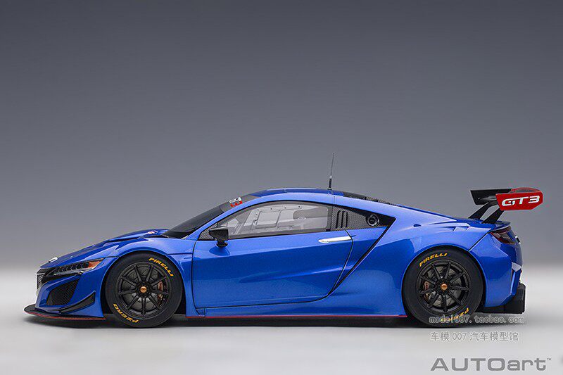 Модель машины autoart/奥拓 1/18 本田nsx honda nsx gt3 2018 汽车模型