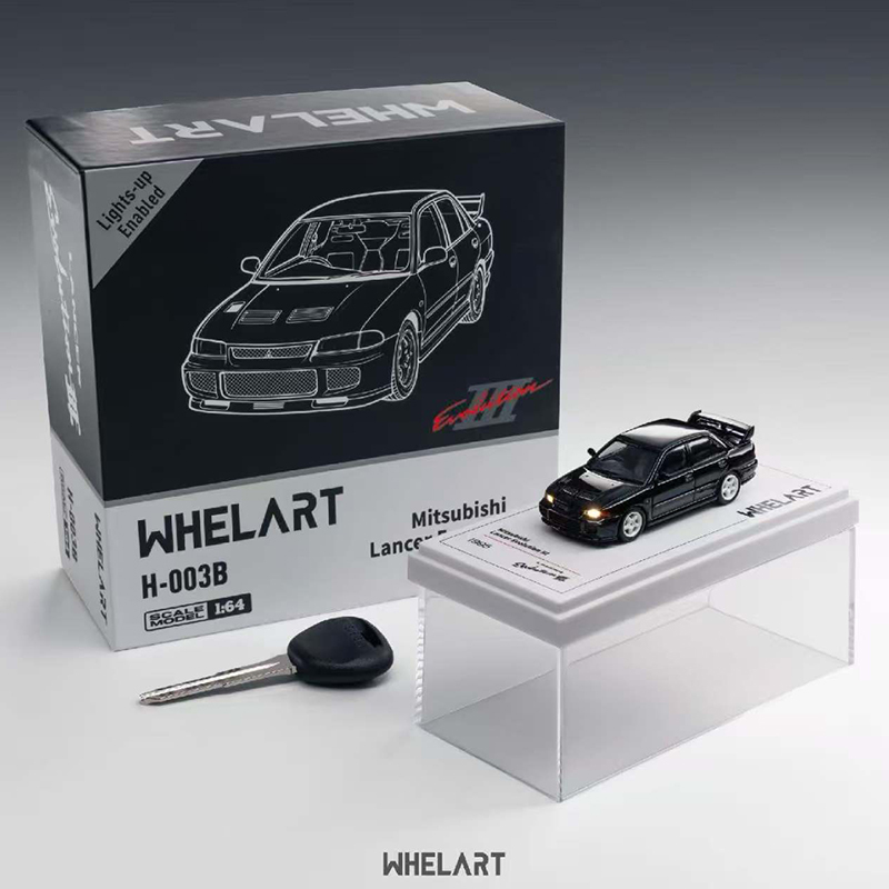 Whelart 1:64 Mitsubishi Evo3 (Lighting Function) Third Generation Alloy Car Model