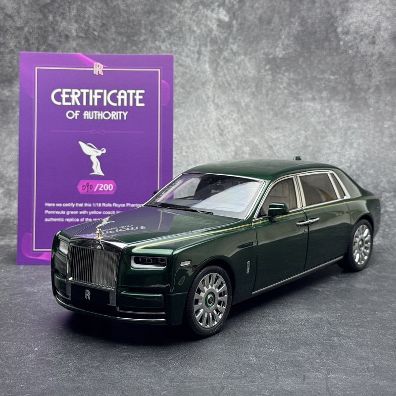 Oem 1/18 Rolls-Royce Phantom Viii Gold Label Suitcase Edition Alloy Car Model
