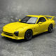 Polar Master 1:18 Mazda Rx7 Speed Yellow Alloy Car Model