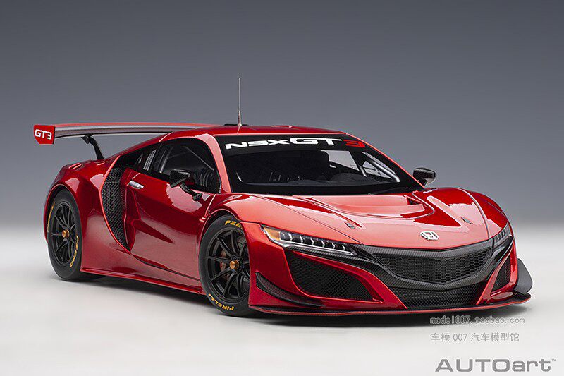 Модель машины autoart/奥拓 1/18 本田nsx honda nsx gt3 2018 汽车模型