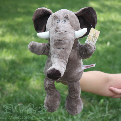 Elephant Hand Puppet Children Gloves Plush Animal Toy Nursery School Baby Preaching Storytelling Theater Performances