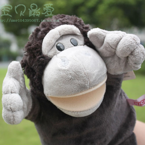 The animal hand puppet with which the mouth of the orangutan can move, and the story Mao suede toy 3