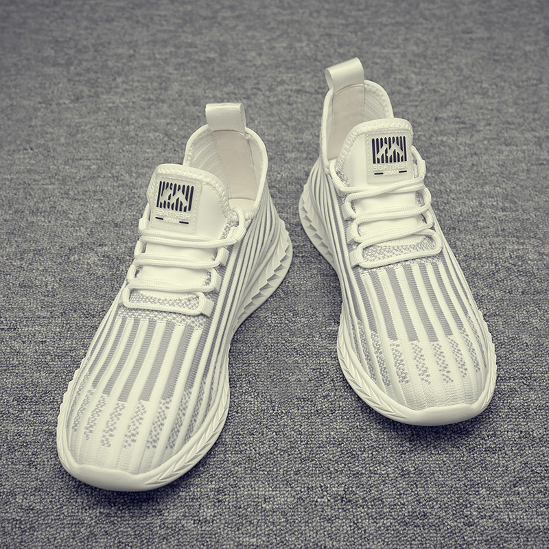 Men's shoes 2022 new trends Men's flying loom shoes Breathable Thin-Tide Cards 100 Hitch Shoes Summer Casual Board Shoes