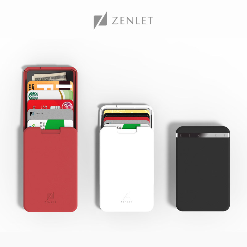 Genuine Zhenlet Action Wallet Carry-on Credit Card Bag Name Sheet Box RFID Protection Swipe No Need To Take Card