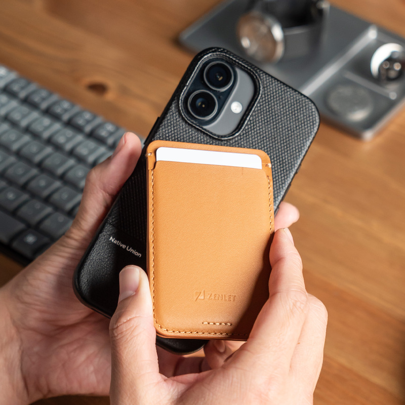 Zenlet Cache3 Generation Magnetic Card Holder Wallet Magsafe Card Holder Comes with Nfc Chip and Supports Rfid