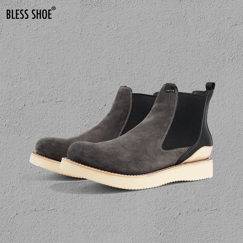 Bless Shoe Chelsea Boot Chelsea Boots Goodyear Welted Handmade Boots Suede Boots Workwear